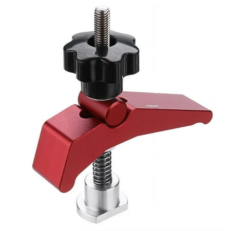 

Aluminum Alloy Quick Acting Hold Down Clamp T-slot T-track Clamp Set Woodworking Tools