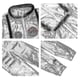 thumbnail image 4 of Astronaut Costume Men Halloween Costume For Women Jumpsuits Astronaut Suit Adult Cosplay Costumes, 4 of 5
