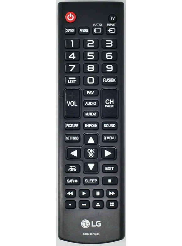 Replacement LG AKB74475433 Smart TV Remote Control Compatible with LG 42LX330C, 42LX530S, 43LX310C, 49LX310C, 49LX341C, 49LX540S, 55LX341C, 55LX540S, 60LX341C, 60LX540S, 65LX341C, 65LX540S