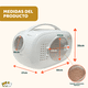 thumbnail image 2 of Transportadora para Gato y Perros Pequeños | Jaula para Mascotas con Cama Acolchada | Cierre Seguro | Ventilación Óptima | Portátil y Ligera | Ideal para Viajes | Blanca, 2 of 8