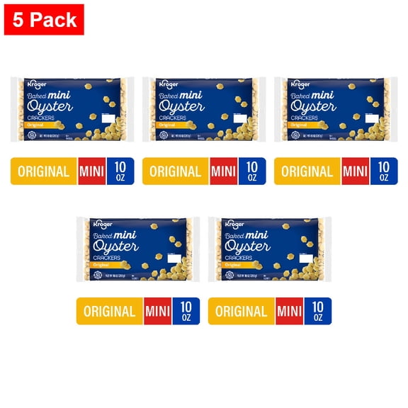 Kroger Mini Oyster Crackers 10 oz - 5 Pack