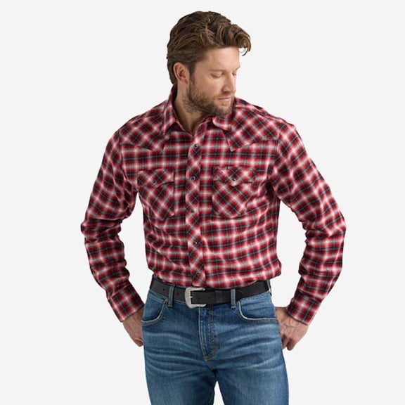 Wrangler Retro Flannel Candy Apple - Mens Shirt  - 112351487