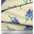 thumbnail image 3 of Soimoi Moss Georgette Fabric Lavender Flower Printed Craft Fabric by the Yard 42 Inch Wide, 3 of 3