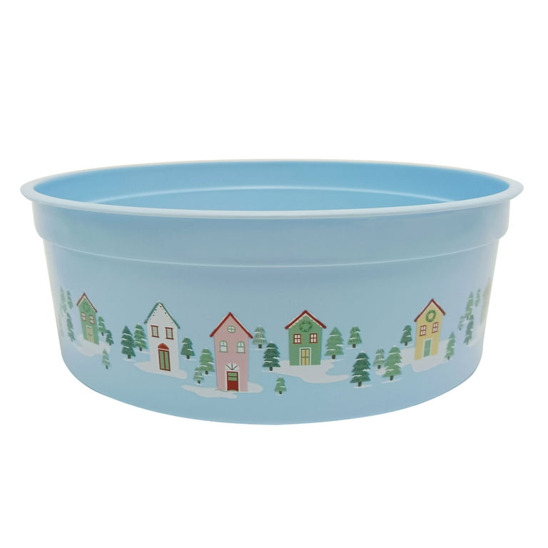 Tupperware, Kitchen, Tupperware Snowman Food Storage Container With Lid  Round Christmas White Blue
