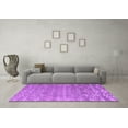 thumbnail image 3 of Ahgly Company Indoor Rectangle Abstract Purple Modern Area Rugs, 5' x 7', 3 of 4