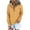 Yellow, variant on VEKDONE Button Drawstring Hoodies for Women Fall Winter Thin Fleece Long Sleeve Hooded Sweatshirt Solid Color Loose Fit Pullover Top with Pockets Purple XXL
