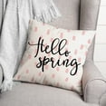 thumbnail image 3 of Creative Products Hello Spring 18 x 18 Spun Poly Pillow, 3 of 3