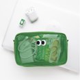 thumbnail image 3 of Bolsa de cosméticos Bolsa de maquillaje linda Y2k Bolsa de maquillaje estética Y2k Bolsa de cosméticos para bolso (L,Verde), 3 of 3