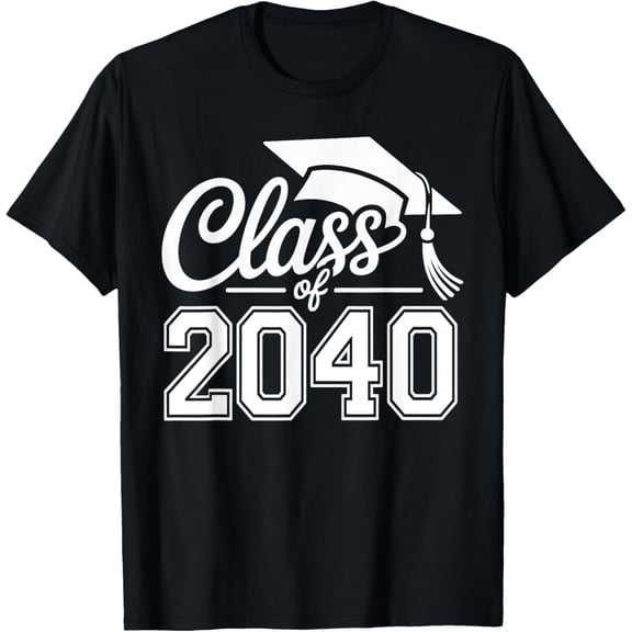 Class of 2040 Grow with Me Graduation First Day of School T-Shirt