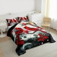 thumbnail image 3 of Manfei Red Cardinal Bird Bedding Comforter Set,Merry Christmas Twin Comforter Sets,Xmas Berry Leaves Bedding Set For Girl Teens,Breathable Home Decor Reversible,2 Pieces, 3 of 8