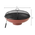 thumbnail image 6 of Mainstays 32 in Round Terra-Cotta and Black High-Resistance Finish Steel Fire Pit, 6 of 7