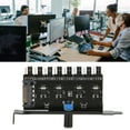 thumbnail image 4 of PC Fan Speed Controller,  Interface High Accuracy PC Fan Hub  for Water Cooling System for CPU Chassis, 4 of 7