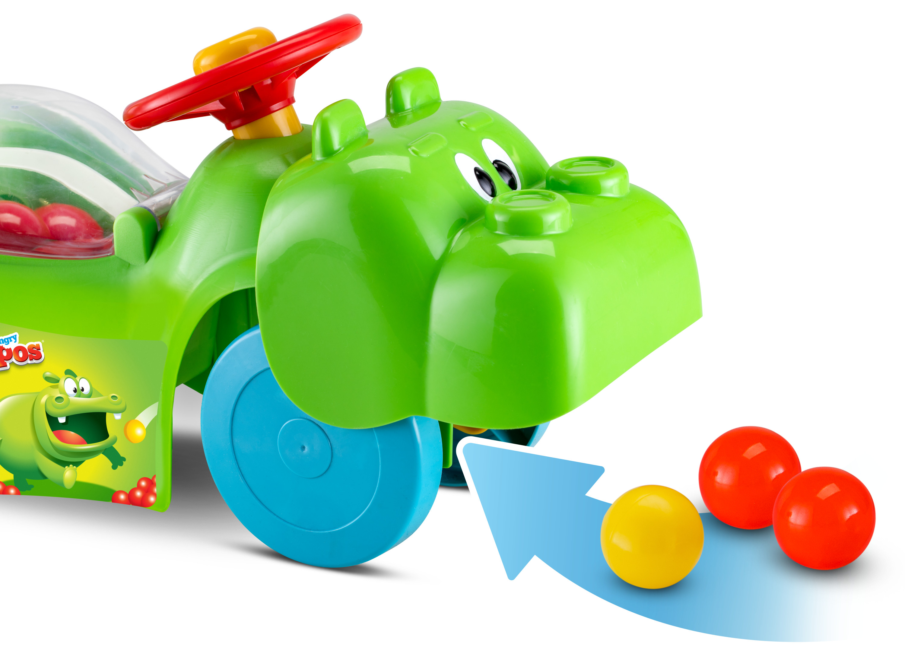 Hasbro Hungry Hungry Hippos 3 in 1 Scoot and Ride On Toy by Kid Trax, Toddler - image 5 of 10