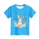 thumbnail image 4 of Manga Corta Crop Top para Niños con Lindo Estampado de Pascua, Cuello Redondo Casual Graphic Tee para 3-14 Años, Tela Suave Transpirable, 4 of 5