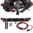 thumbnail image 3 of RC Car Rear Bumper Guard, with LED Light RC Car Rear Bumper Front Rear Bumper,  185mm for 1/10 RC Car RC Crawler Car RC Car Model RC Vehicle, 3 of 7