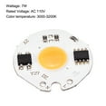 thumbnail image 3 of Uxcell LED Chip Bulb 110V 7W Warm White 3000-3200K High Power Floodlight Lamp Module Aluminium Board 2 Pack, 3 of 4