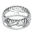 thumbnail image 1 of Eternity Tree of Life Cutout Ring .925 Sterling Silver Filigree Band Jewelry Female Male Size 9, 1 of 4
