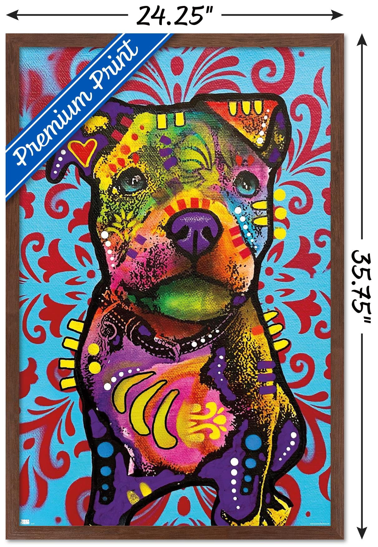 Dean Russo - Pittie Pup Wall Poster, 22.375" x 34" Framed