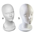 thumbnail image 4 of Cateissary Cabezas de maniquí modelo ficticio accesorios para gafas hogar estante de burbujas cosméticas soporte para auriculares resistente al Femelle, 4 of 6