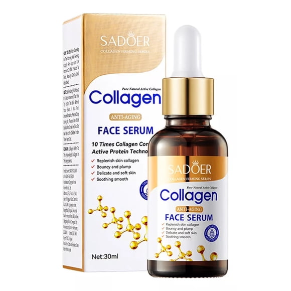 Suero Facial Hidratante Sadoer Con Colágeno Antienvejecimiento de 30ml