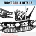 thumbnail image 4 of Ikon Motorsports Front Upper Grille Fits 2025-2026 Honda Civic Sedan & Hatchback Type R TR Style Gloss Black ABS Replacement Front Bumper Hood Grille, 4 of 9