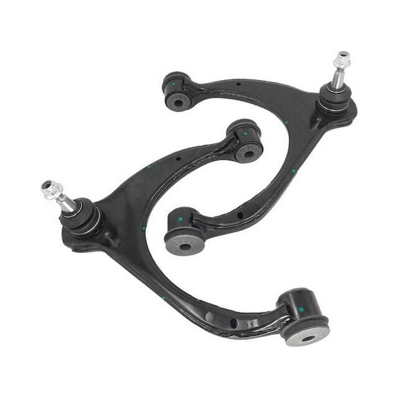 Front Upper Control Arms with Ball Joints - Set of 2 - Compatible with 2016 - 2018 Chevy Silverado 1500 (with 2-Piece Stamped Steel Control Arms Only) 2017