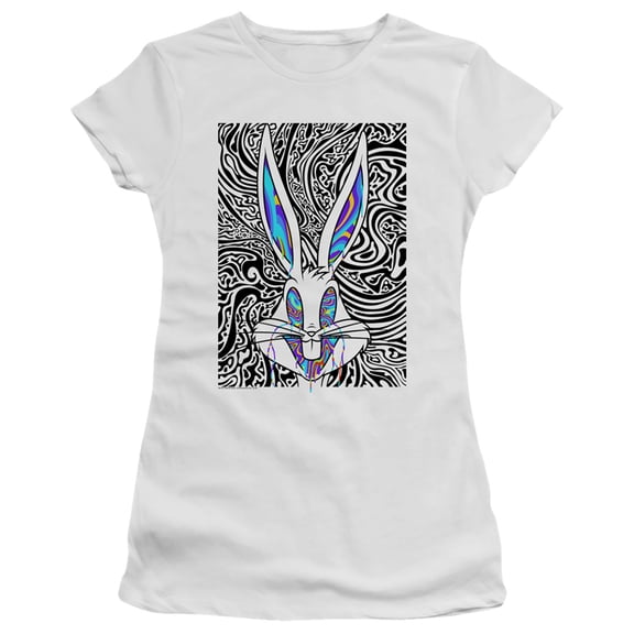 Looney Tunes Wild BugS/S S Junior Women's T-Shirt Sheer White