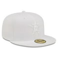 thumbnail image 3 of Men's New Era Houston Astros White on White 59FIFTY Fitted Hat, 3 of 5