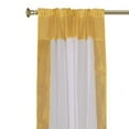 thumbnail image 2 of White with Golden Rod Pocket Sheer Tissue Curtain / Drape / Panel-84"-Piece, 2 of 3