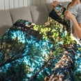 thumbnail image 4 of Creowell Trees Forest Nature Fuzzy Fluffy Soft Cozy Blanket, Flannel Lightweight Blanket, Warm Cozy Decorative Blanket for Sofa, Travel, Camping, Bed, Chair, All Season Gift 40x50in, 4 of 7