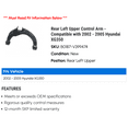 thumbnail image 2 of Rear Left Upper Control Arm - Compatible with 2002 - 2005 Hyundai XG350 2003 2004, 2 of 2
