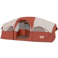 thumbnail image 1 of Campros Cp Tent-8-Person-Camping-Tents 8 Person Waterproof Windproof Family Tent 5 Large Mesh Windows Double Layer Divided Curtain For Separated Room Portable With Carry Bag - Red, 1 of 4