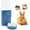 Blue, variant on Rabbit Water Bottle, 600ml/21oz Hanging Water Dispenser Feeder Cage Crate Hutch Bunny Puppy Cat Chinchilla Ferret Guinea Pigs Squirrel Hedgehog (Green)