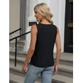 thumbnail image 2 of Womens Summer Tank Top Sleeveless Business Casual Outfits 2024 Basic Loose Dressy Work Shirt, 2 of 6