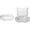 Bd-clear-2pcs, variant on 2Pcs Clear Round Crystal Glass Drink Coasters Cup Mats for Coffee Tea Wine Bottle Table Decor for Bar Kitchen Dining Restaurant