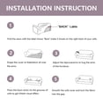 thumbnail image 6 of Golden Linens 3-Piece SlipCover Set for Sofa Loveseat Couch Arm Chair, Stretch ((4 Way)) to Fit /Slipcovers Set, Furniture Protector Cover Set, Wrinkle Free# Yafa Light Purple, 6 of 7