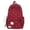Red, variant on Backpack for Boys Quilted Diamond Bow Embroidery Daypack with Tassel Back to School Supplies for Kids Backpack for Girls White