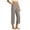 Khaki, variant on Women's Pants High Waist With Pockets Summer Trousers Solid Color Loose Fit Basic Minimalist Office Casual Bottoms