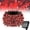 Red, variant on Solar String Lights for Outside, 39Ft 100 LED Solar String Lights Outdoor with 8 Modes Solar Lights for Outside Waterproof for Yard, Fence,Balcony, Party,Christmas Tree Decorations (Cold White)