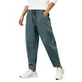 thumbnail image 2 of christmas pants,Wide Leg Sweatpants Women Cargo Pants for Girls High Waisted Baggy Sweatpants for Women Casual Pants with Pockets,Womens Sweatpants Baggy Wide Straight Leg Sweats Pants with Pockets, 2 of 4