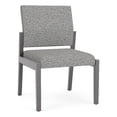 thumbnail image 1 of Pemberly Row Waiting Reception Armless Guest Chair Wood Frame in Gray, 1 of 5