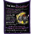 thumbnail image 1 of LHSHID Bestie Blanket Gift Sister Birthday Gifts from Sister Friendship Gifts for Big Sister Women Best Friend Besties Teen Girls BFF Throw Blankets for Christmas, 1 of 4