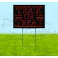 thumbnail image 1 of Trick Or Treat (18" x 24") Yard Sign, Includes Metal Step Stake, 1 of 6