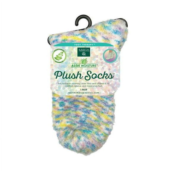 Earth Therapeutics Aloe Socks are Infused with Aloe Vera & Vitamin E; These Super Soft Socks Continually Moisturize Your feet. One Size
