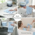 thumbnail image 5 of Jessy Home 24 Pack Blue Washcloths for Bathroom 13x13 Inch Ultra Soft Hand Face Towels, 5 of 9