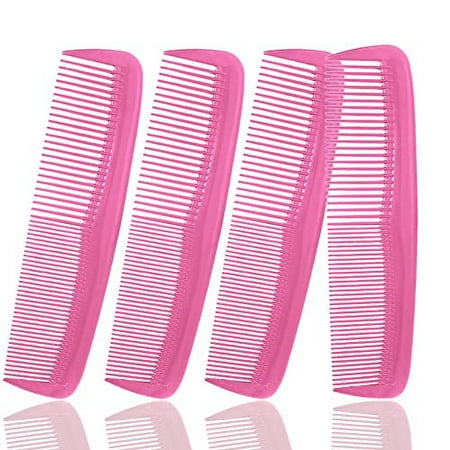 Soft 'N Style Hair Care 4-Pack Comb - Not Breakable - mens comb/fine tooth comb/peines para cabello