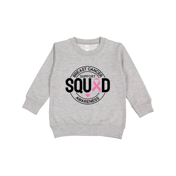 Inktastic Breast Cancer Support Squad Toddler Sweatshirt