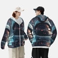 thumbnail image 4 of Lsque Astronaut Helmet Reflections UPF 50+ Lightweight Sun Protection Men's Women's Long Sleeve Shirt, Hoodie Performance -Small, 4 of 9