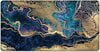 Blue purple gold marble