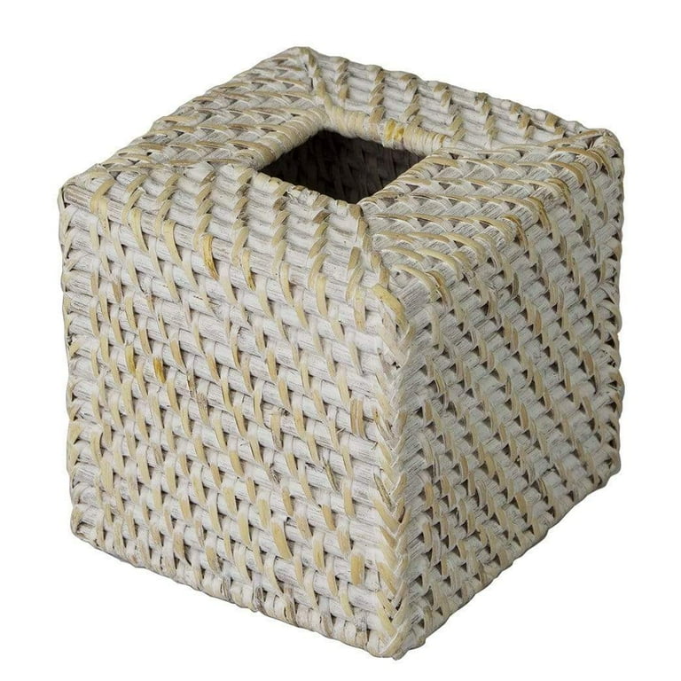 Wicker tissue box holder online